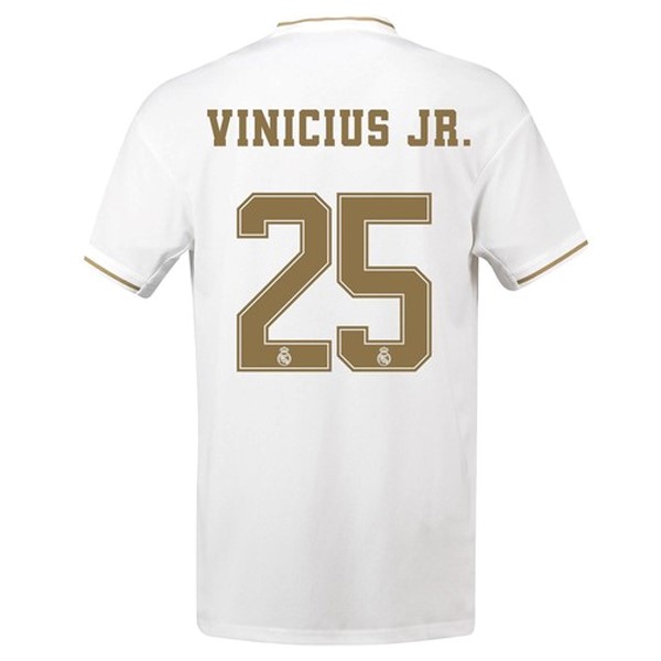 Camiseta Real Madrid NO.25 Vinicius JR. Primera equipación 2019-2020 Blanco